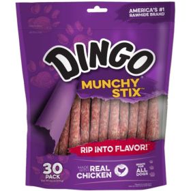 Dingo Muchy Stix Chicken & Munchy Rawhide Chew - 30 count