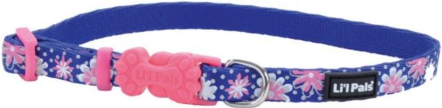 Lil Pals Reflective Collar Flowers with Dots