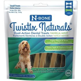N-Bone Twistix NaturalsáVanilla Mint Dental Treats Small - 10 oz