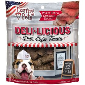 Loving Pets Deli-Licious Deli Style Treats Roast Beef and Cheddar Recipe - 6 oz