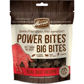 Merrick Power Bites Large Breed Big Bites Beef Recipe - 6 oz