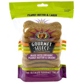 Natures Animals Gourmet Select Organic Dog Bone - Peanut Butter Flavor - 10 Pack