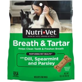 Nutri-Vet Breath & Tartar Biscuits - 19.5 oz
