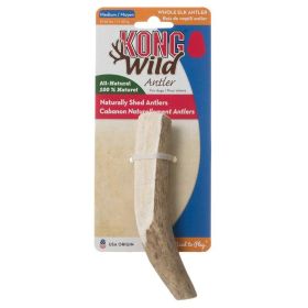 Kong Wild Whole Elk Antler Dog Chew - Medium (Dogs 25-65 lbs)