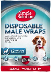 Simple Solution Disposable Male Wraps Small