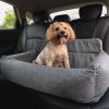 Paw PupProtector Memory Foam Dog Car Bed Gray Double Seat