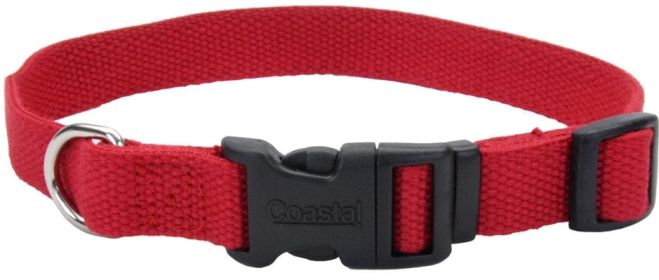 Coastal Pet New Earth Soy Adjustable Dog Collar Cranberry (Option: 6-8''L x 3/8"W Coastal Pet New Earth Soy Adjustable Dog Collar Cranberry)