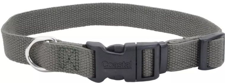 Coastal Pet New Earth Soy Adjustable Dog Collar Forest Green (Option: 12-18"L x 3/4"W Coastal Pet New Earth Soy Adjustable Dog Collar Forest Green)