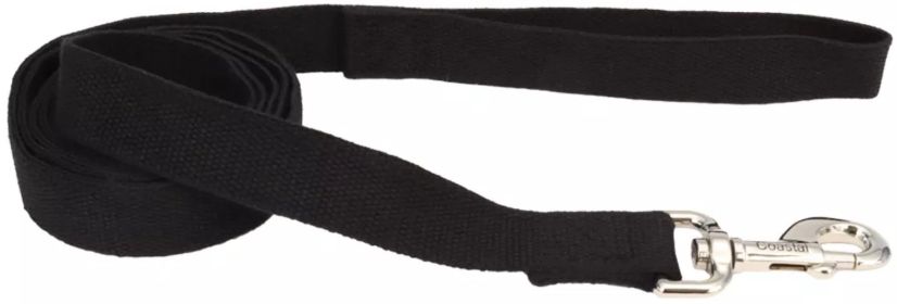 Coastal Pet New Earth Soy Dog Lead Onyx Black (Option: 6 feet x 1"W Coastal Pet New Earth Soy Dog Lead Onyx Black)