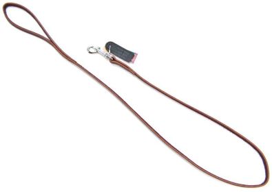 Circle T Latigo Leather Lead 4' Long (Option: 4 feet x 3/8"W Circle T Latigo Leather Lead 4' Long)