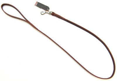 Circle T Latigo Leather Lead 4' Long (Option: 4 feet x 5/8"W Circle T Latigo Leather Lead 4' Long)