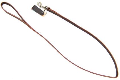 Circle T Latigo Leather Lead 4' Long (Option: 4 feet x 3/4"W Circle T Latigo Leather Lead 4' Long)