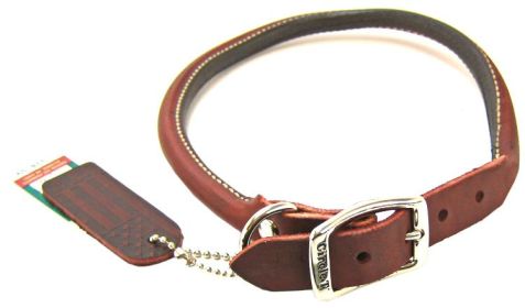 Circle T Latigo Leather Round Collars (Option: 20"L x 3/4"W Circle T Latigo Leather Round Collars)