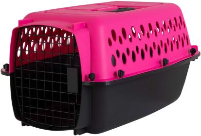 Petmate Pet Porter Kennel Pink and Black (Option: Small - 1 count Petmate Pet Porter Kennel Pink and Black)