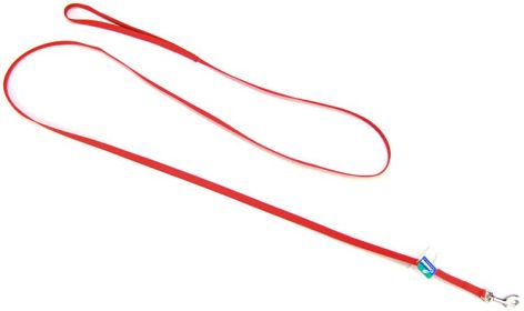 Coastal Pet Single Nylon Lead Red (Option: 6 feet x 3/8"W Coastal Pet Single Nylon Lead Red)