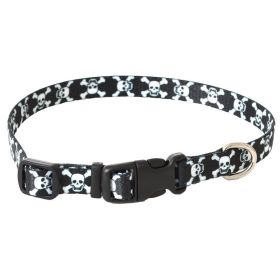 Coastal Pet Styles Adjustable Dog Collar Skulls (Option: 8-12"L x 3/8"W Coastal Pet Styles Adjustable Dog Collar Skulls)