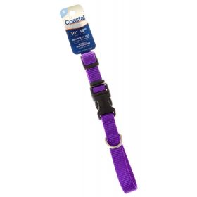 Coastal Pet Nylon Dog Collar Purple (Option: 10-14"L x 5/8"W Coastal Pet Nylon Dog Collar Purple)