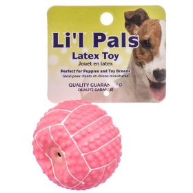 Lil Pals Latex Mini Volleyball for Dogs Pink (Option: 1 count Lil Pals Latex Mini Volleyball for Dogs Pink)