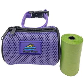 American River Poop Bag Holder (Color: Paisley Purple, size: One Size)