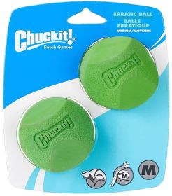 Chuckit Erratic Ball for Dogs (Option: Medium - 2 count Chuckit Erratic Ball for Dogs)