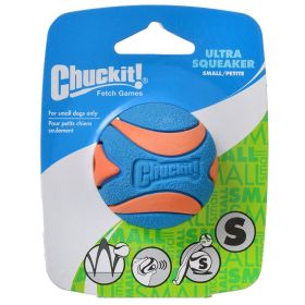 Chuckit Ultra Squeaker Ball Dog Toy (Option: Small - 1 count Chuckit Ultra Squeaker Ball Dog Toy)