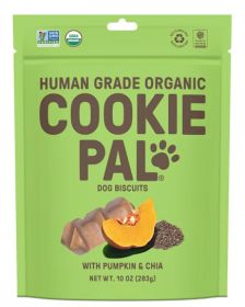 Cookie Pal Organic Dog Biscuits with Pumpkin and Chia (Option: 10 oz Cookie Pal Organic Dog Biscuits with Pumpkin and Chia)
