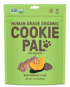 Cookie Pal Organic Dog Biscuits with Pumpkin and Chia (Option: 90 oz (9 x 10 oz) Cookie Pal Organic Dog Biscuits with Pumpkin and Chia)