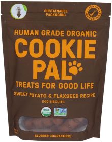 Cookie Pal Organic Dog Biscuits with Sweet Potato and Flaxseed (Option: 10 oz Cookie Pal Organic Dog Biscuits with Sweet Potato and Flaxseed)