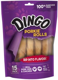 Dingo Porkie Rolls with Real Chicken (Option: 15 count Dingo Porkie Rolls with Real Chicken)