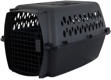 Aspen Pet Fashion Pet Porter Kennel Dark Gray and Black (Option: Medium - 3 count Aspen Pet Fashion Pet Porter Kennel Dark Gray and Black)