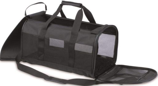 Petmate Soft Sided Kennel Cab Pet Carrier Black (Option: Medium - 2 count Petmate Soft Sided Kennel Cab Pet Carrier Black)