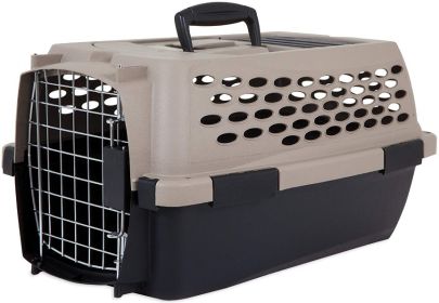 Petmate Vari Kennel Pet Carrier Taupe and Black (Option: X-Small - 1 count Petmate Vari Kennel Pet Carrier Taupe and Black)