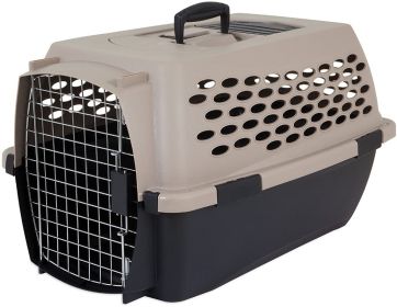 Petmate Vari Kennel Pet Carrier Taupe and Black (Option: Small - 1 count Petmate Vari Kennel Pet Carrier Taupe and Black)