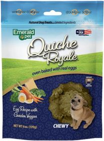 Emerald Pet Quiche Royal Garden Vegetable Treat for Dogs (Option: 24 oz (4 x 6 oz) Emerald Pet Quiche Royal Garden Vegetable Treat for Dogs)