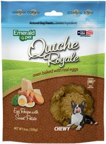 Emerald Pet Quiche Royal Sweet Potato Treat for Dogs (Option: 24 oz (4 x 6 oz) Emerald Pet Quiche Royal Sweet Potato Treat for Dogs)