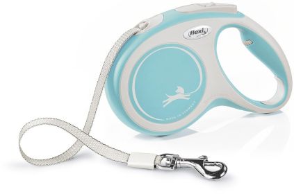 Flexi New Comfort Retractable Tape Leash Blue (Option: Medium - 16' long Flexi New Comfort Retractable Tape Leash Blue)
