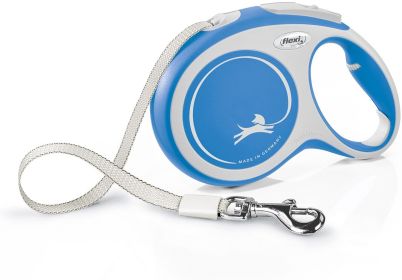 Flexi New Comfort Retractable Tape Leash Blue (Option: Large - 26' long Flexi New Comfort Retractable Tape Leash Blue)