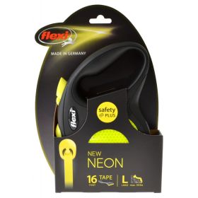 Flexi New Neon Retractable Tape Leash (Option: Large - 1 count Flexi New Neon Retractable Tape Leash)
