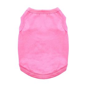 Cotton Dog Tank (Color: Carnation Pink, size: X-Large)