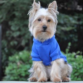 Flex-Fit Dog Hoodie (Color: Blue, size: 2X-Large)