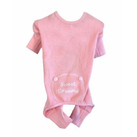 Sweet Dreams Thermal Dog Pajamas (Color: Pink, size: X-Large)