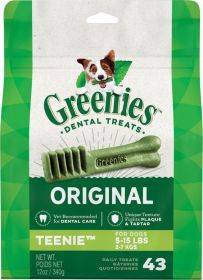 Greenies Teenie Dental Dog Treats (Option: 129 count (3 x 43 ct) Greenies Teenie Dental Dog Treats)
