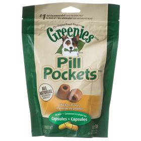 Greenies Pill Pockets Chicken Flavor Capsules (Option: 7.9 oz Greenies Pill Pockets Chicken Flavor Capsules)