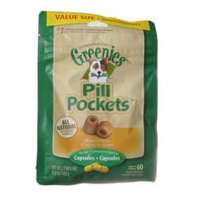 Greenies Pill Pockets Chicken Flavor Capsules (Option: 47.4 oz (3 x 15.8 oz) Greenies Pill Pockets Chicken Flavor Capsules)
