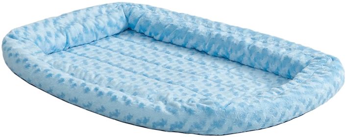 MidWest Double Bolster Pet Bed Blue (Option: X-Small - 1 count MidWest Double Bolster Pet Bed Blue)