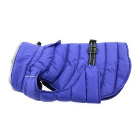 Alpine Extreme Weather Puffer Coat (Color: Navy blue, size: large)