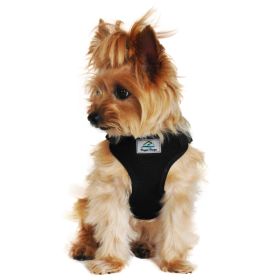 Wrap and Snap Choke Free Dog Harness by Doggie Design (Color: black, size: large)