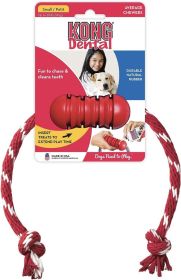 KONG Dental With Floss Rope Chew Toy Small (Option: 3 count KONG Dental With Floss Rope Chew Toy Small)