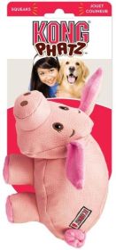 KONG Phatz Pig Squeaker Dog Toy (Option: Small - 1 count KONG Phatz Pig Squeaker Dog Toy)