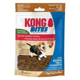 KONG Bites Peanut Butter Flavor Treats for Dogs (Option: 10 oz (2 x 5 oz) KONG Bites Peanut Butter Flavor Treats for Dogs)